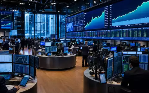 NASDAQ-Redaktionsfoto mit IT-Sektor-Kurscharts zeigt den Handelssaal passend zur Cognizant Technology Aktie US1924461023 - Foto: THN