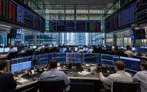 CME Group Inc. Handelsparkett mit Futures-Bildschirmen, ISIN US12572Q1058 repräsentiert den globalen Derivatemarkt - Foto: THN