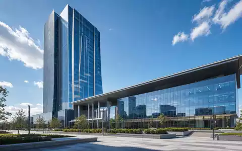 Comcast Corp. modernes Glas Hochhaus im Architektur Render, Unternehmenssitz ISIN US20030N1019 Telekommunikation Sektor - Foto: THN