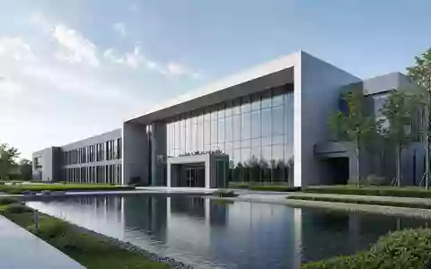 ThyssenKrupp Nucera (DE000NCA0001) könnte in einem modernen Verwaltungsgebäude mit Glasfassade sitzen, hier als Architektur-Render - Foto: THN