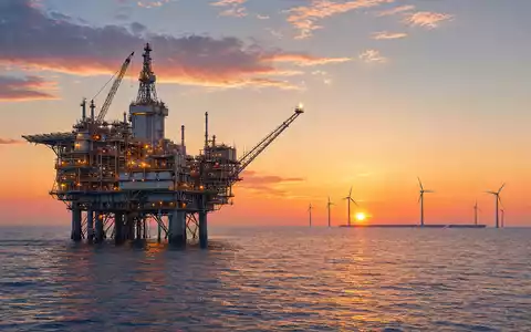 TotalEnergies SE (ISIN FR0000120271) betreibt Bohrinseln und baut parallel Solar- und Windkraft-Kapazitäten weltweit aus - Foto: THN