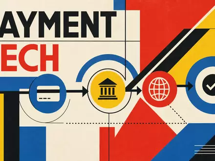 Adyen N.V. NL0012969182 Bauhaus Poster PAYMENT TECH Geometrie Primärfarben Konstruktivismus abstrakter Zahlungsfluss - Foto: THN