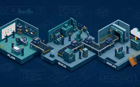 adesso SE Aktie DE000A0Z23Q5 isometrische Software-Delivery-Pipeline Plan Build Deploy SDAX IT-Consulting Ruhrgebiet - Foto: THN