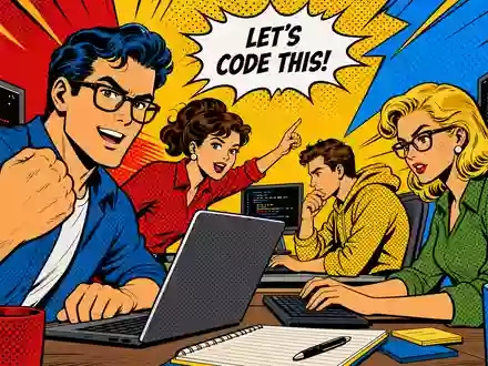 adesso SE Aktie DE000A0Z23Q5 Pop-Art-Comic Entwickler-Szene IT-Beratung Software Digitale Transformation SDAX Consulting - Foto: THN