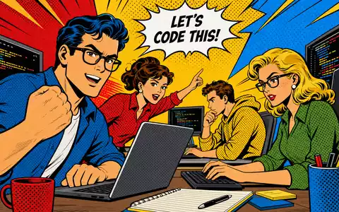 adesso SE Aktie DE000A0Z23Q5 Pop-Art-Comic Entwickler-Szene IT-Beratung Software Digitale Transformation SDAX Consulting - Foto: THN