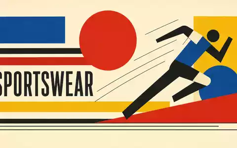 Adidas AG (DE000A1EWWW0) – Bauhaus-Geometrieposter im Konstruktivismus-Stil mit kräftiger SPORTSWEAR-Typografie und Primärfarben - Foto: THN