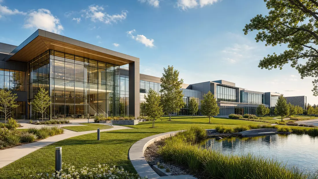 Pharma-Campus Architektur-Render Abbott Laboratories US0028241000 Illinois