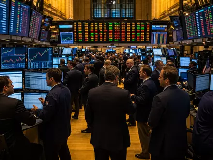 Accenture plc IE00B4BNMY34 Börsen Editorial mit NYSE Handelsparkett und Tech Consulting Charts - Foto: THN