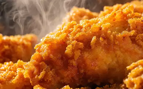 Makroaufnahme knuspriger frittierter Panade veranschaulicht Kerngeschäft von Yum! Brands Inc. mit ISIN US9884981013 anschaulich - Foto: THN