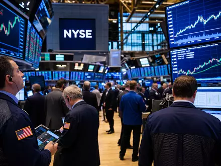 Börsen-Editorial vom NYSE-Trading-Floor illustriert den Aktienhandel mit Xylem Inc. (US98419M1009) an der Börse - Foto: THN