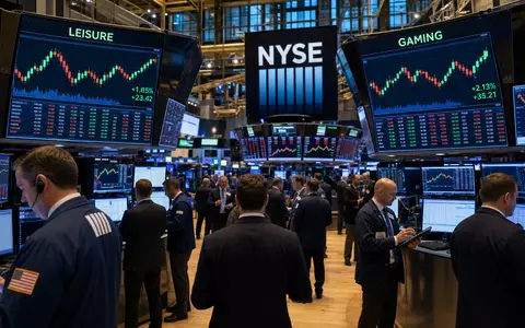 Wynn Resorts Ltd (US9831341030) notiert an der NYSE, hier symbolisiert durch einen Trading-Floor mit Freizeitsektor-Charts - Foto: THN
