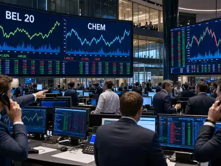 Syensqo S.A. (BE0003851681) im Börsen-Editorial-Stil mit Trading-Floor, Kurscharts und professionellen Analysten im Fokus - Foto: THN