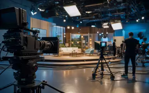Warner Bros. Disc. (US9344231041) betreibt moderne TV-Produktionsstudios mit professioneller Kamera- und Lichttechnik - Foto: THN