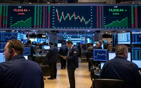 Fox Corp. (Class B) Aktie US35137L2043 NYSE-Handelsparkett mit Tradern und sektorspezifischen Mediencharts - Foto: THN