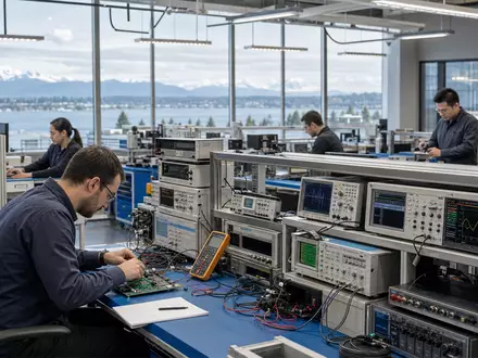 Fortive Corp. betreibt ein modernes Messtechnik-Labor mit Präzisionsinstrumenten und Ingenieuren, ISIN US34959J1088 - Foto: THN