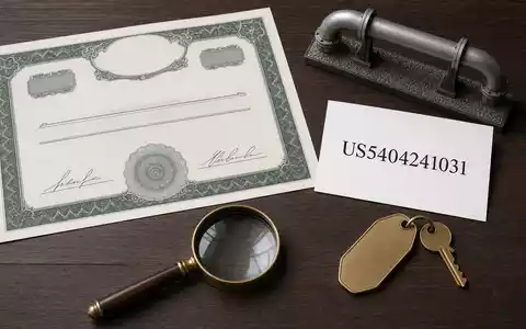 Loews Corporation US5404241031 kombiniert ein Flatlay aus Aktienzertifikat, ISIN-Karte, Lupe, Pipeline-Modell und Hotelschlüssel - Foto: THN