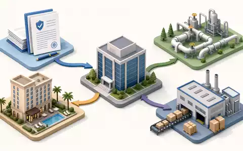 Loews Corporation US5404241031 visualisiert isometrisch Wertschöpfungskette aus Versicherung, Pipeline, Hotel und Verpackung - Foto: THN