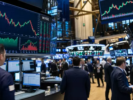 Live Nation Entertainment (ISIN US5380341090) ist an der NYSE notiert, gezeigt auf einem belebten Börsenparkett - Foto: THN