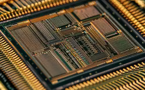 CrowdStrike Holdings Technologiebasis US22788C1053 als extreme Makro-Aufnahme eines goldenen Silizium-Prozessorchips im Detail - Foto: THN