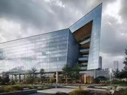 Coterra Energy Firmensitz als modernes Glas-Stahl-Hochhaus in Houston – CGI-Architekturrender Texas US22052L1044 - Foto: THN