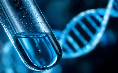 Makroaufnahme von Reagenzglas und DNA-Strang visualisiert die wissenschaftliche Testtätigkeit von Eurofins Scientific SE, ISIN FR0014000MR3 - Foto: THN
