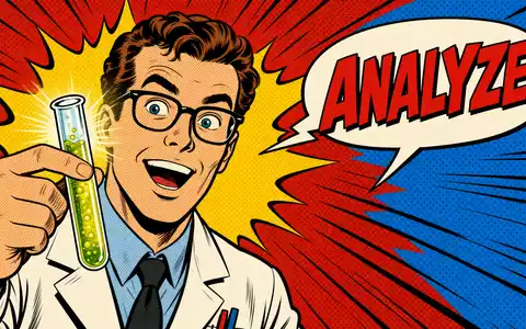 Pop-Art-Comic mit begeistertem Laborwissenschaftler stellt die Testbranche von Eurofins Scientific SE, ISIN FR0014000MR3, farbenfroh dar - Foto: THN