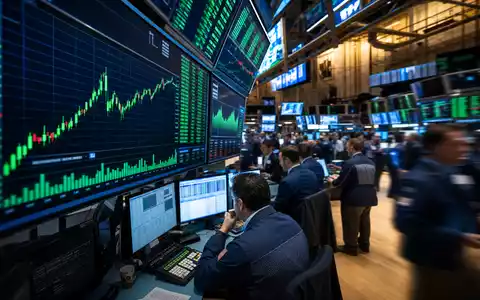 Altria Group Inc. US02209S1033 – Redaktionelles Börsenfoto des NYSE-Handelsraums mit steigenden Consumer-Staples-Charts - Foto: THN