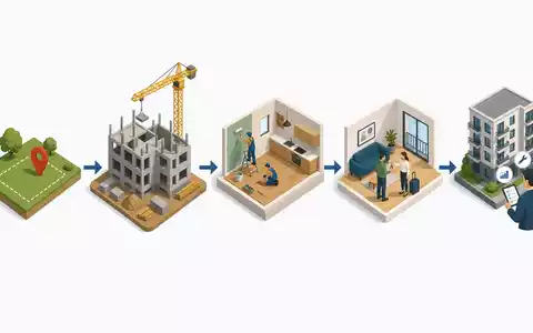LEG Immobilien SE (DE000LEG1110) durchläuft eine Wertschöpfungskette von Bau bis Vermietung, isometrisch dargestellt - Foto: THN