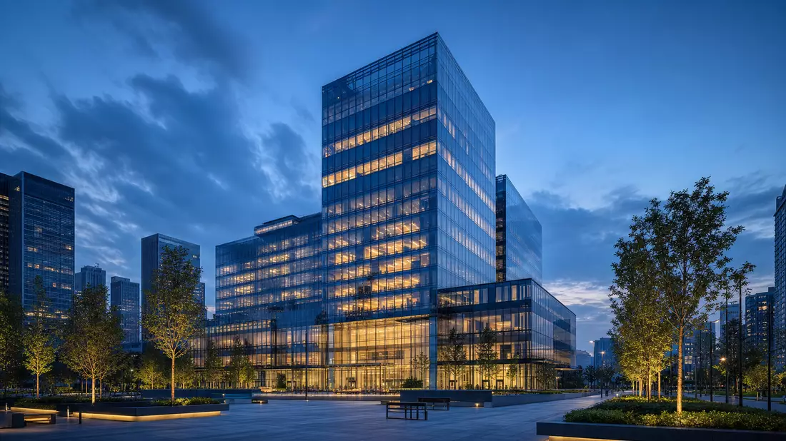 Architektur-Render eines Bürohochhauses für IG Group Holdings plc
