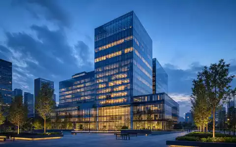 IG Group Holdings plc, ISIN GB0004726096, futuristisches Architektur-Render zeigt gläsernes Hochhaus als Finanzzentrum-Gebäude - Foto: THN