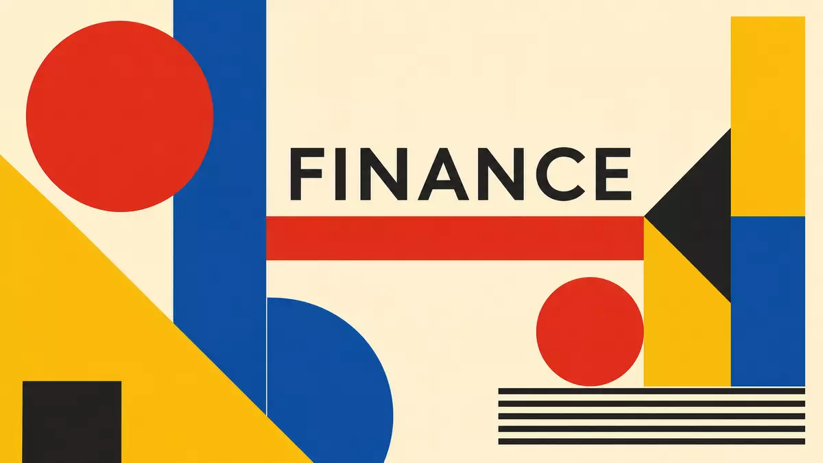 Bauhaus-Poster mit geometrischen Formen für IG Group Holdings plc
