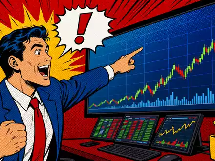 IG Group Holdings plc, ISIN GB0004726096, farbenfrohe Pop-Art-Comic-Szene zeigt Trader mit Diagrammen und Sprechblasen - Foto: THN