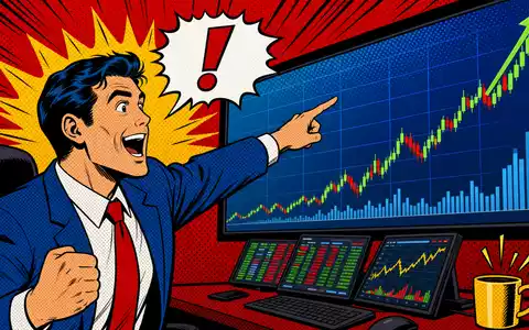 IG Group Holdings plc, ISIN GB0004726096, farbenfrohe Pop-Art-Comic-Szene zeigt Trader mit Diagrammen und Sprechblasen - Foto: THN