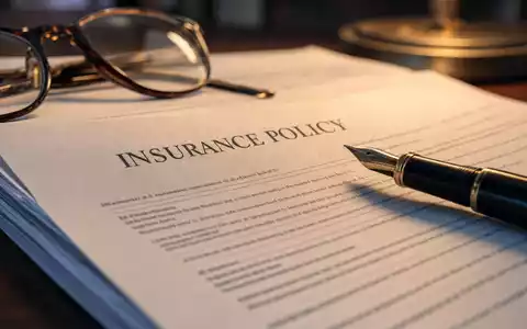 Makroaufnahme eines Versicherungsdokuments mit Stift zeigt Detailtreue, verknüpft mit Direct Line Insurance Group, ISIN GB00B943Y952 - Foto: THN