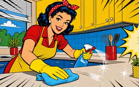 Reckitt Benckiser Group (ISIN GB00B24CGK77) inspiriert diese fröhliche Pop-Art-Szene rund um Haushaltsreinigung und Hygiene - Foto: THN