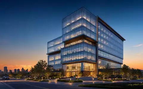 RELX plc (ISIN GB00B2B0DG97) beschäftigt Tausende Fachkräfte in modernen Bürotürmen, symbolisiert durch dieses Architektur-Render - Foto: THN