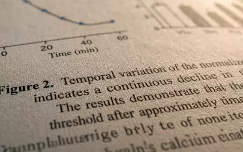 RELX plc (ISIN GB00B2B0DG97) veröffentlicht wissenschaftliche Fachtexte, hier als Makroaufnahme gedruckter Forschungsdaten dargestellt - Foto: THN