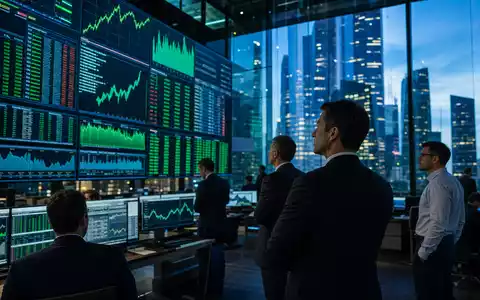 RELX plc (ISIN GB00B2B0DG97) wird an der Londoner Börse gehandelt, symbolisiert durch einen belebten Trading-Floor - Foto: THN