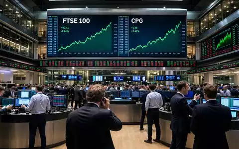 Compass Group PLC (GB00BD6K4575) notiert im FTSE 100, redaktionell dargestellt auf Handelsparkett der Londoner Börse - Foto: THN