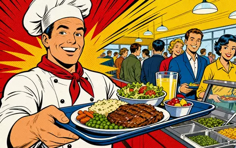 Compass Group PLC (GB00BD6K4575) versorgt Millionen Menschen mit Mahlzeiten, verspielt als Pop-Art-Comic inszeniert - Foto: THN