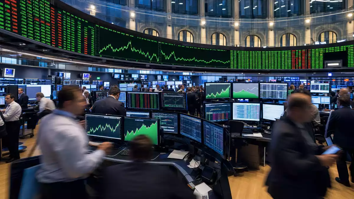 Euronext Börsensaal Versicherungscharts SCOR SE FR0010411983