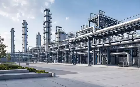 Architektur-Render einer weitläufigen Erdgasanlage veranschaulicht die technische Infrastruktur von Williams Companies, ISIN US9694571004 - Foto: THN