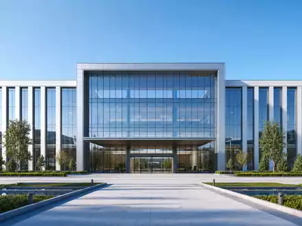 Whirlpool Corp. (US9633201069) benötigt moderne Zentralen, illustriert durch ein futuristisches Architektur-Rendering eines Glasgebäudes - Foto: THN
