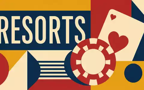 Geometrisches Bauhaus-Poster mit Spielkarten-Motiv repräsentiert MGM Resorts ISIN US5529531015 im Sektor Freizeit und Unterhaltung grafisch - Foto: THN