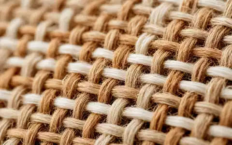 Etsy Inc. Makro-Detailaufnahme handgewebter Leinenstoff-Textur typisch für den ISIN US29786A1060 E-Commerce Handwerk-Sektor - Foto: THN