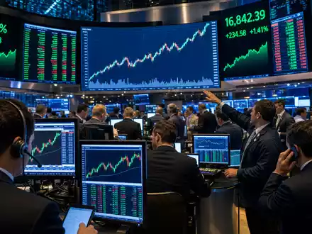 Etsy Inc. NASDAQ Trading-Floor Editorial mit E-Commerce Kursdiagrammen und Händlern für ISIN US29786A1060 - Foto: THN
