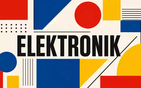 AMETEK Inc. Elektroniksektor als geometrisches Bauhaus Poster mit dem Wort ELEKTRONIK, Aktie US0311001004 - Foto: THN