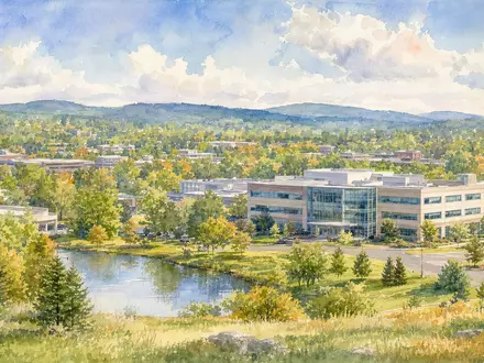 Amphenol Corp. Hauptsitz in Wallingford Connecticut als Aquarellmalerei dargestellt, ISIN US0320951017 Elektronik - Foto: THN