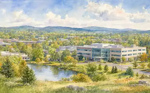 Amphenol Corp. Hauptsitz in Wallingford Connecticut als Aquarellmalerei dargestellt, ISIN US0320951017 Elektronik - Foto: THN
