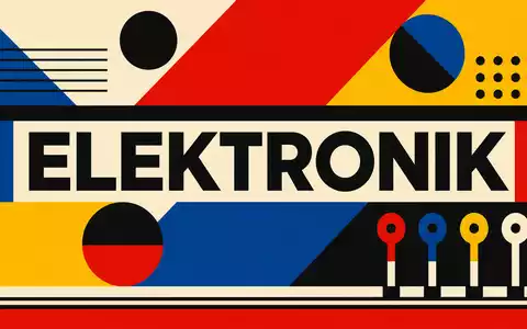 Amphenol Corp. Elektronik Sektor im Bauhaus Poster Stil mit geometrischen Formen ISIN US0320951017 - Foto: THN